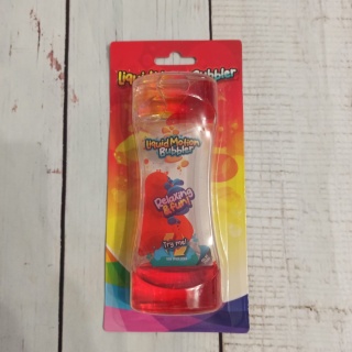 Klepsydra Sensoryczna żelowa 14 cm - pomarańcz/żółty NOWA