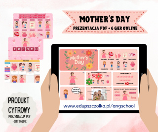 MOTHER'S DAY PREZENTACJA dla dzieci pdf + 6 interaktywnych gier online