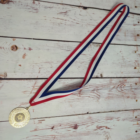 Medal piłkarski MAN OF THE MATCH - złoty z listkami Medal piłkarski MAN OF THE MATCH - złoty z listkami