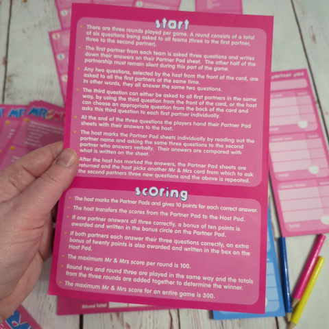 Mr & Mrs – A Game for All Partners - jak dobrze znasz drugą osobę Mr & Mrs – A Game for All Partners - jak dobrze znasz drugą osobę