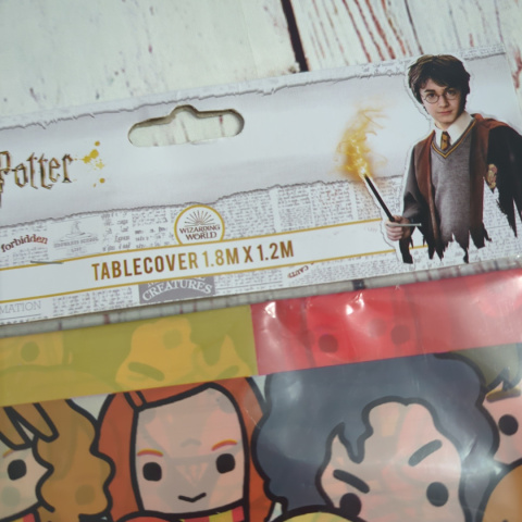 Plastikowy obrus Harry Potter 180x120 cm NOWY Plastikowy obrus Harry Potter 180x120 cm NOWY