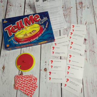 Tell Me Quiz - odpowiedzi do kategorii na wylosowaną literkę - gra ze spinnerem z literkami