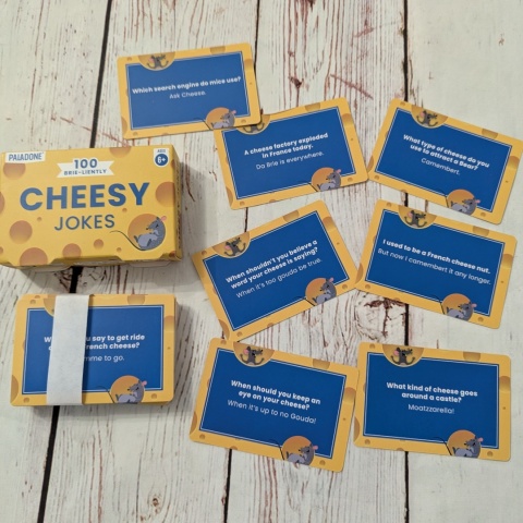 100 Brie-liently CHEESY JOKES - typowe brytyjskie suchary, Zdania oraz Pytania i Odpowiedzi
