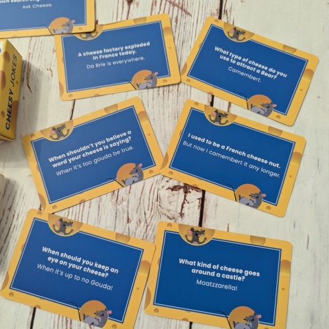 100 Brie-liently CHEESY JOKES - typowe brytyjskie suchary, Zdania oraz Pytania i Odpowiedzi