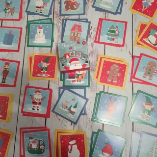 Christmas Festive Snap Game , Memory - 52 grube karty