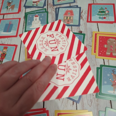 Christmas Festive Snap Game , Memory - 52 grube karty