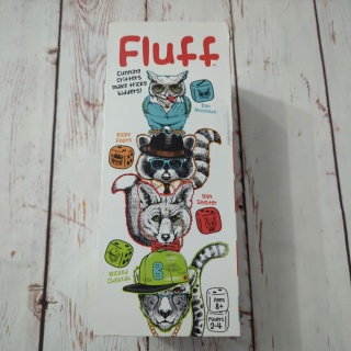 FLUFF - gra z kolorowymi kośćmi, 4 kolorowe pojemniki