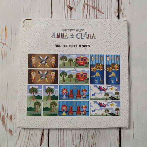 Find the Differences Cards - Anna & Clara - 18 dużych bajkowych kart na opisywanie różnic