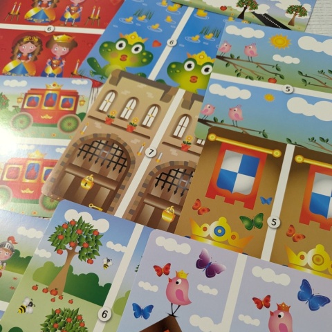 Find the Differences Cards - Anna & Clara - 18 dużych bajkowych kart na opisywanie różnic