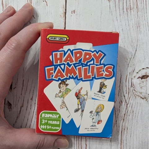Happy Families karty z rodzinami i zawodami