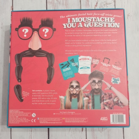 I Moustache You A Question- gra językowa z pytaniami i śmiesznymi wąsami