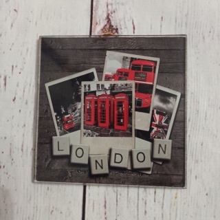 LONDON podkładka/szklany obrazek do dekoracji