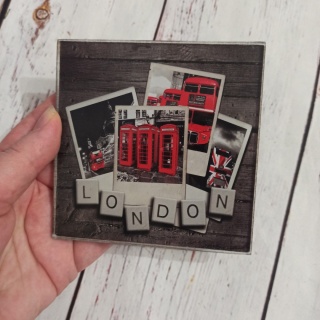 LONDON podkładka/szklany obrazek do dekoracji