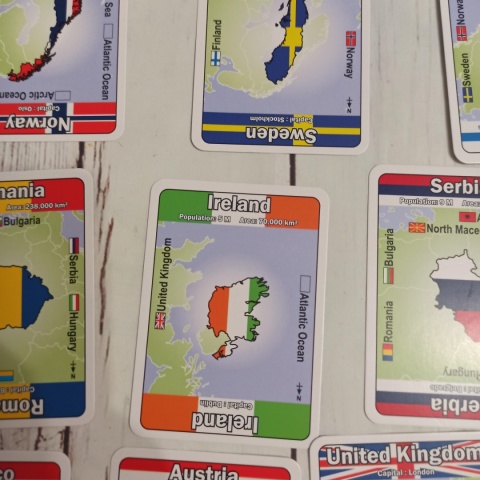 MAPOMINOES - EUROPE - gra z krajami Europy