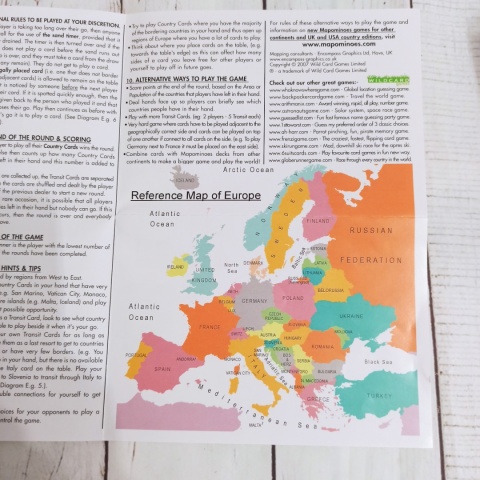 MAPOMINOES - EUROPE - gra z krajami Europy