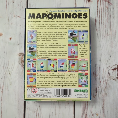 MAPOMINOES - EUROPE - gra z krajami Europy