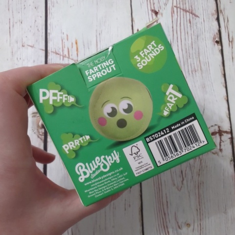 Pierdząca świąteczna brukselka - wydaje dźwięki bączków przy podrzucaniu