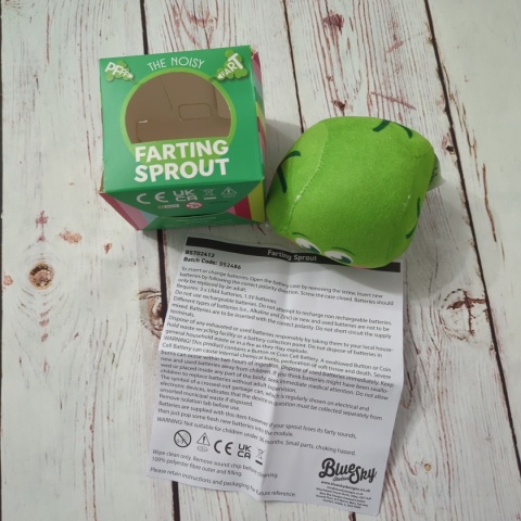 Pierdząca świąteczna brukselka - wydaje dźwięki bączków przy podrzucaniu