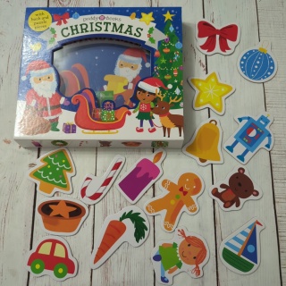 Priddy Books - CHRISTMAS - książka + elementy do układania