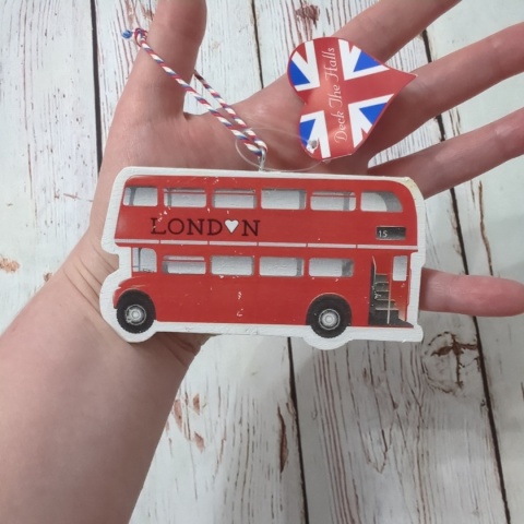 Przywieszka, dekoracja LONDON Czerwony Autobus