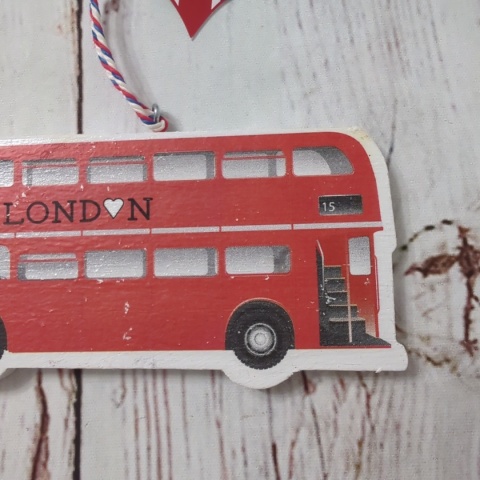 Przywieszka, dekoracja LONDON Czerwony Autobus