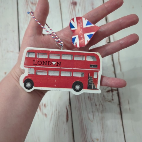 Przywieszka, dekoracja LONDON Czerwony Autobus