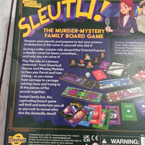 Sleuth! po angielsku - Murder Mystery Board Game - gra detektywistyczna