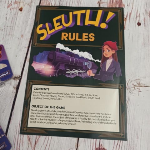 Sleuth! po angielsku - Murder Mystery Board Game - gra detektywistyczna