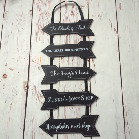 Tabliczka z drogowskazami z Harrego Pottera - Harry Potter Signs