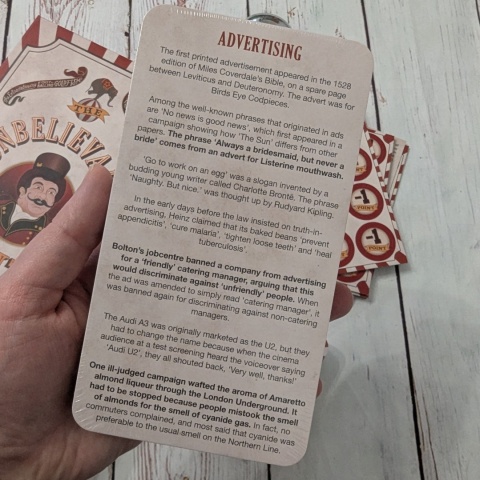 Unbelivable Truth Game - gra na rozumienie tekstów i odpowiadanie na pytania T/F, NOWA