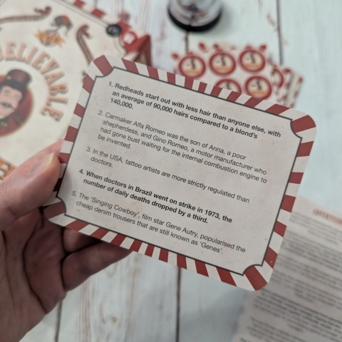 Unbelivable Truth Game - gra na rozumienie tekstów i odpowiadanie na pytania T/F, NOWA