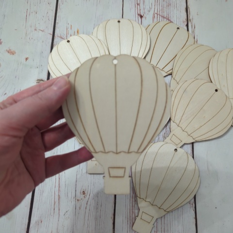 ZESTAW drewniane balony - 10 sztuk