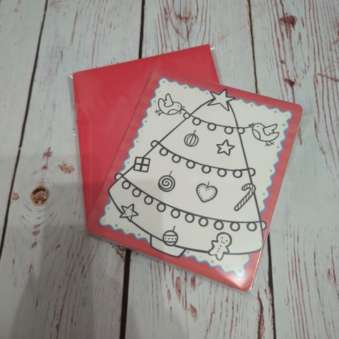 Zestaw 18 świątecznych kartek Usborne do kolorowania w zestawie z kopertami