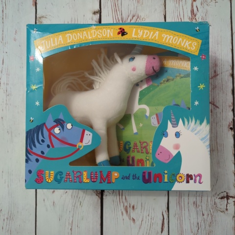 Zestaw Julia Donaldson - Sugarlump and the Unicorn - Pluszowy Jednorożec i Książka po angielsku