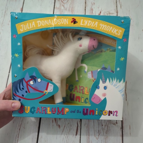 Zestaw Julia Donaldson - Sugarlump and the Unicorn - Pluszowy Jednorożec i Książka po angielsku