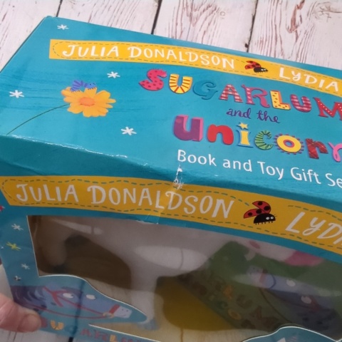 Zestaw Julia Donaldson - Sugarlump and the Unicorn - Pluszowy Jednorożec i Książka po angielsku