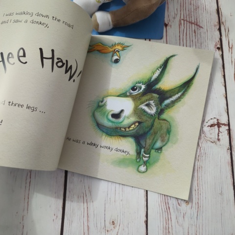 Zestaw The Wonky Donkey Book & Toy Boxed Set - Pluszowy Osiołek i Książka po angielsku