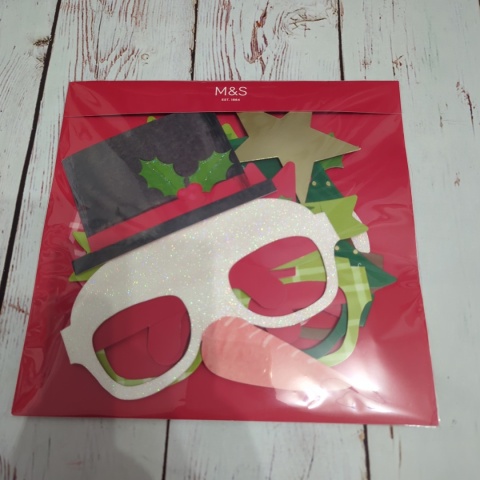 Zestaw okularów na Święta - 5 sztuk z angielskimi żartami NOWE