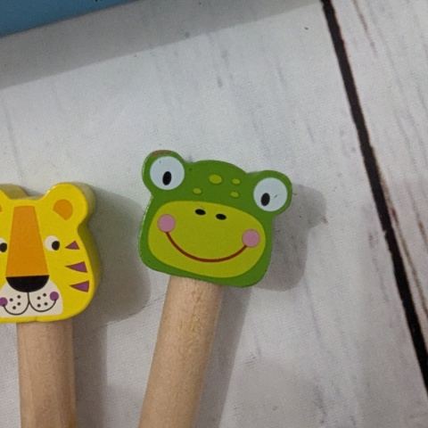 Drewniany szkolny autobus School Bus - układanka ze zwierzakami