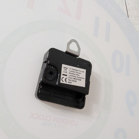 Duży Zegar LONDON CLOCK - z godzinami po angielsku 35 cm, szklany