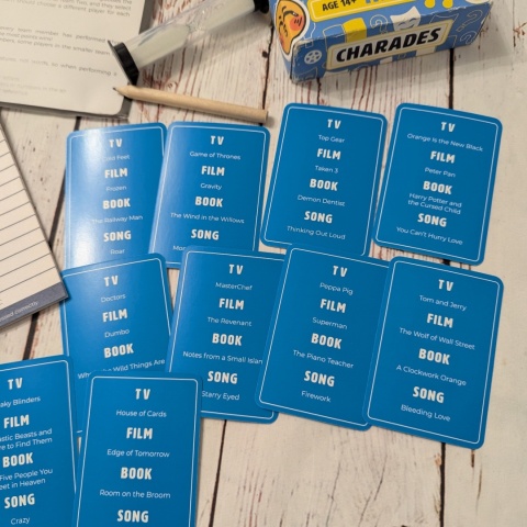 Charades - It's a race against time - gra kalambury - seriale, filmy, książki i piosenki