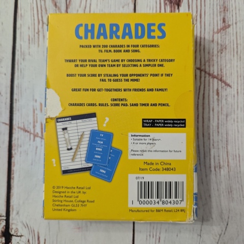 Charades - It's a race against time - gra kalambury - seriale, filmy, książki i piosenki
