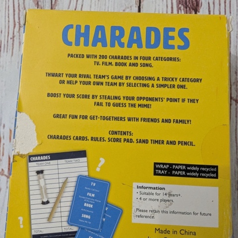 Charades - It's a race against time - gra kalambury - seriale, filmy, książki i piosenki