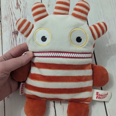 Głodny Potworek do karmienia pomarańczowo-beżowy