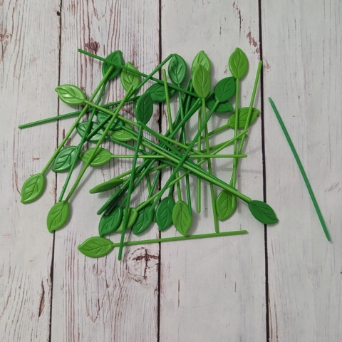 Gra Listkowe Bierki - 30 listków w dwóch kolorach + podbierak