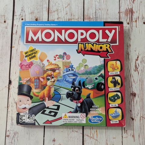 Gra Monopoly JUNIOR po angielsku - miejsca w mieście
