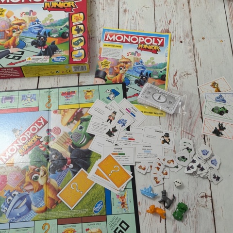 Gra Monopoly JUNIOR po angielsku - miejsca w mieście