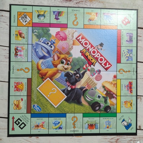 Gra Monopoly JUNIOR po angielsku - miejsca w mieście