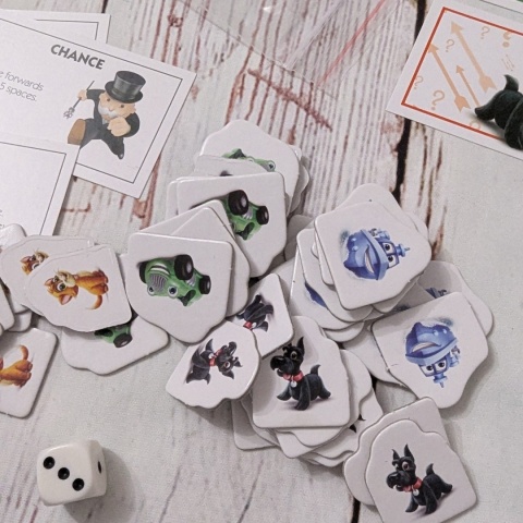 Gra Monopoly JUNIOR po angielsku - miejsca w mieście