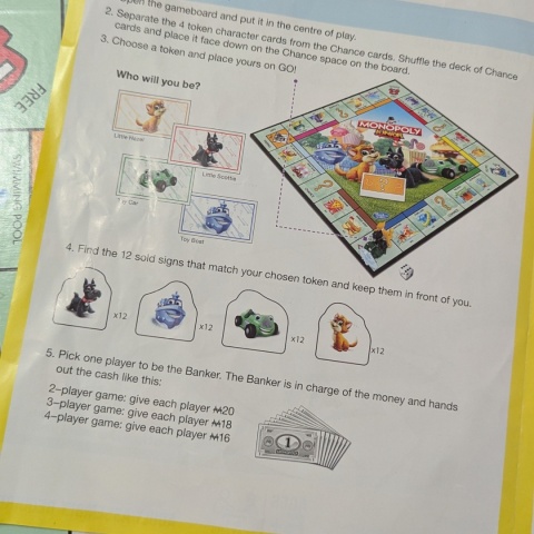 Gra Monopoly JUNIOR po angielsku - miejsca w mieście